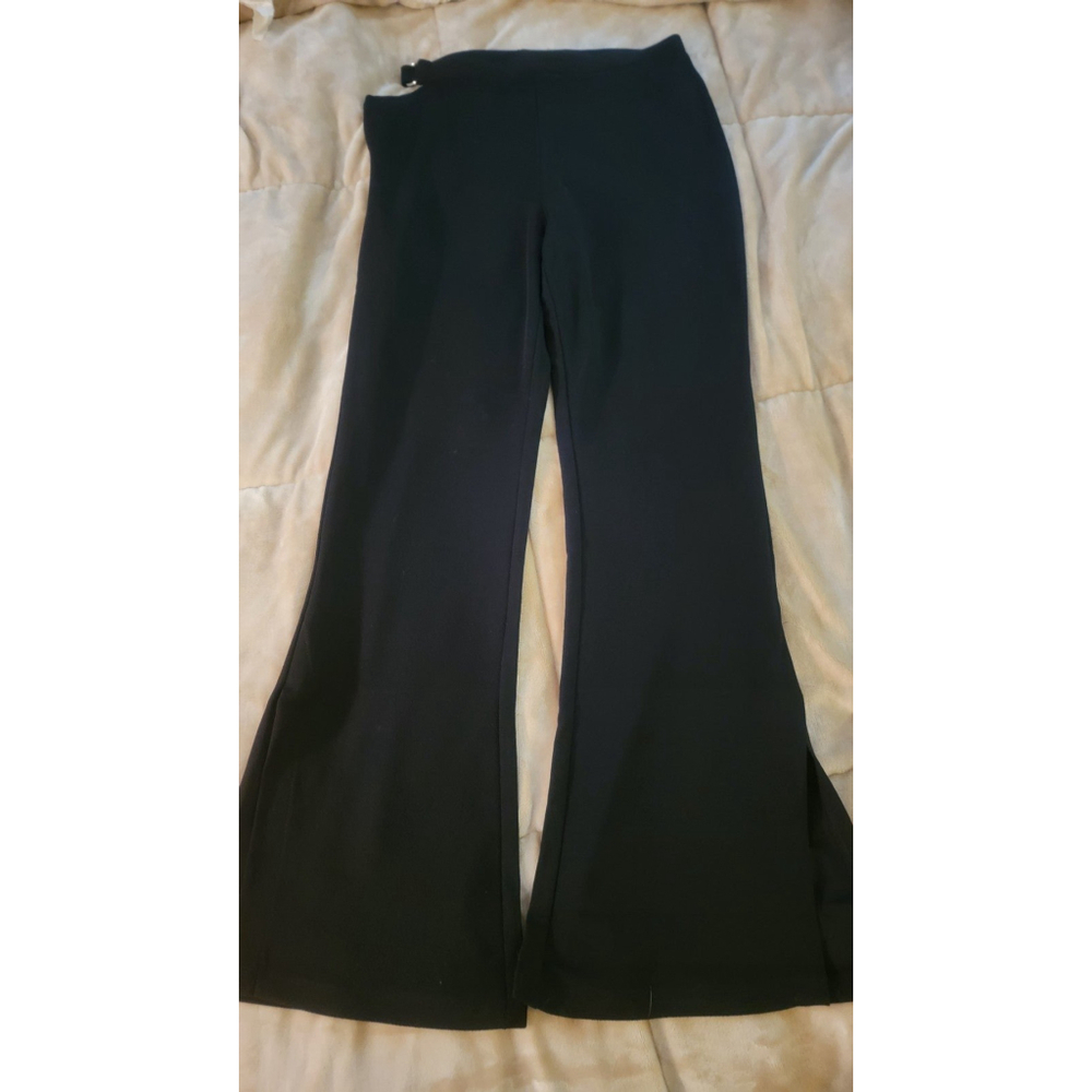 Full Length High Rise Pant W/Side Slit & O-Ring - Picture 3 of 5